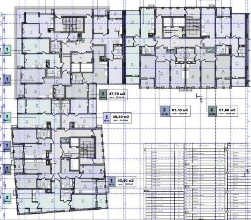 Sale from developer. Spacious three-room apartment in residential complex N