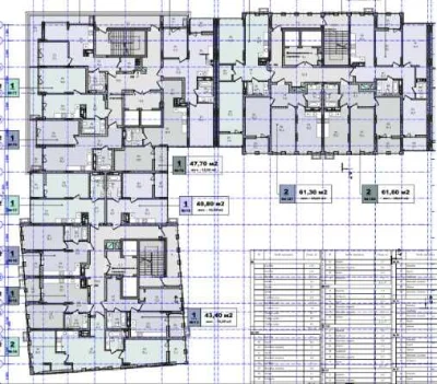 Sale from developer. Spacious three-room apartment in residential complex N