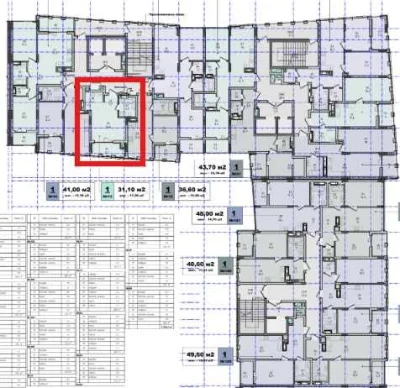 Studio apartment in Nova City complex, 2nd floor