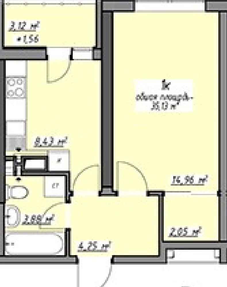 Apartment renovated - New building in Tairovo district near South Market.
