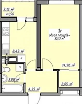 Apartment renovated - New building in Tairovo district near South Market.