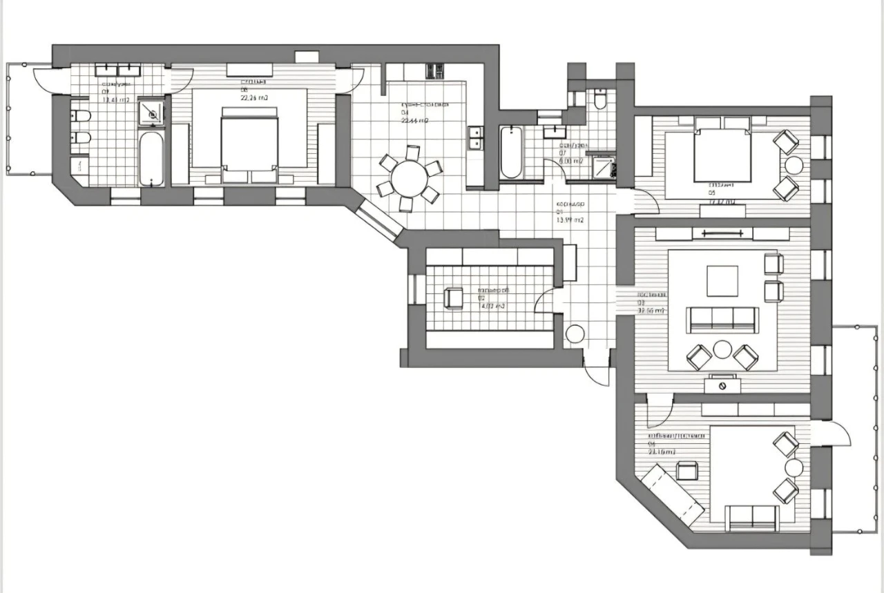 Apartment 170 sq. m | Osipova | Center | Odessa