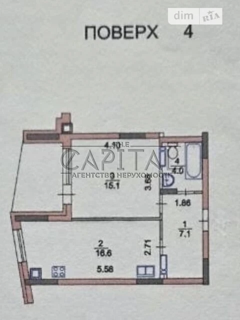 Sale of 1-room apartment 46.2 sq. m. on Dubyshchanska Street • ID 34567