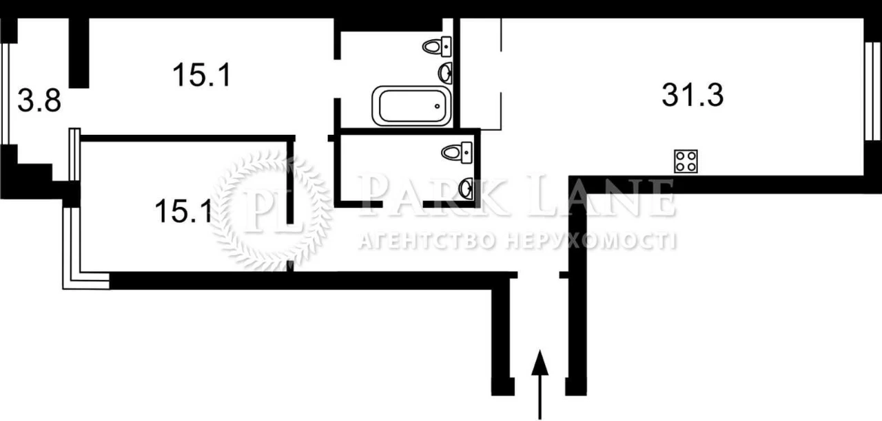 продажа 2-комнатной квартиры, проспект Берестейский, 42А, Crystal Park