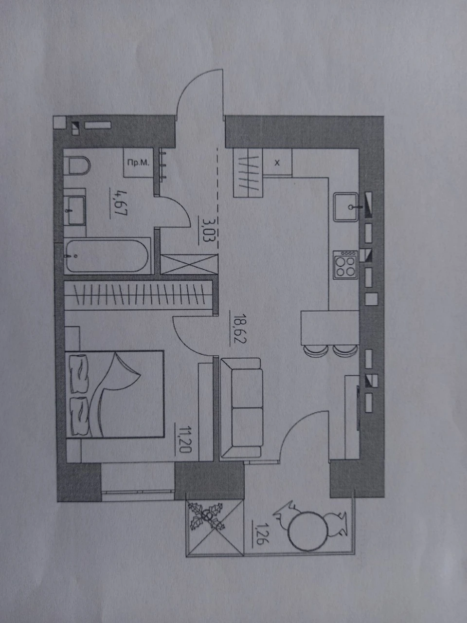 Selling MY one-room apartment in a new building...