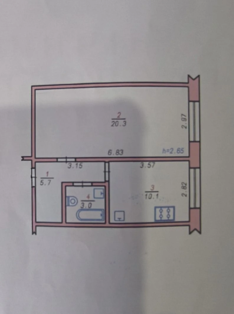 Sale of a 1-bedroom apartment in the Grechan district