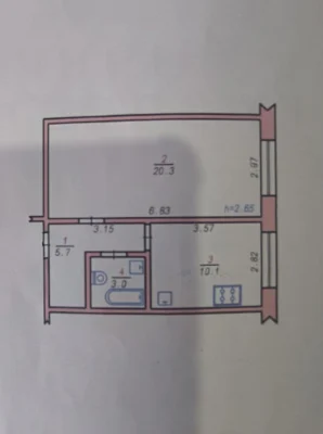 Sale of a 1-bedroom apartment in the Grechan district