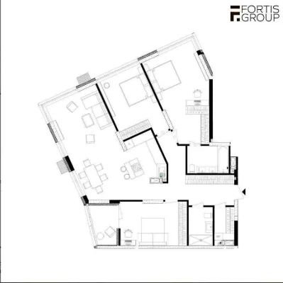 Sale of a spacious 3-4 room apartment 136 sq.m. in the "Rusyivska Hav" residential complex