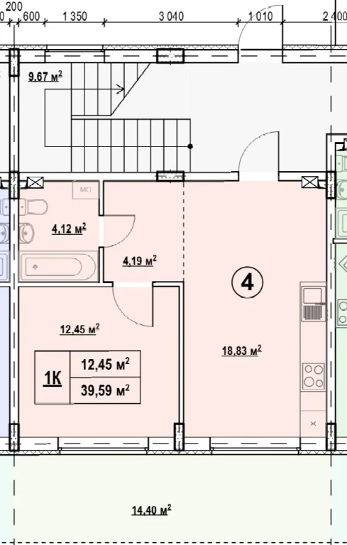 One-bedroom apartment, Dnipsky District, Kyiv