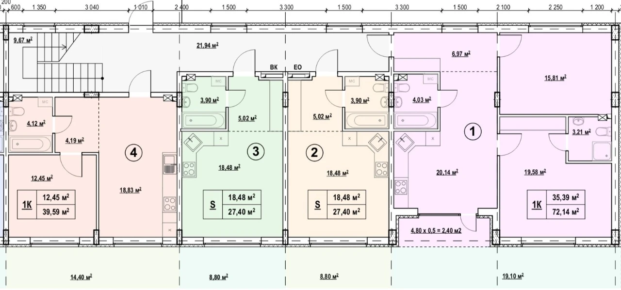 One-bedroom apartment, Dnipsky District, Kyiv