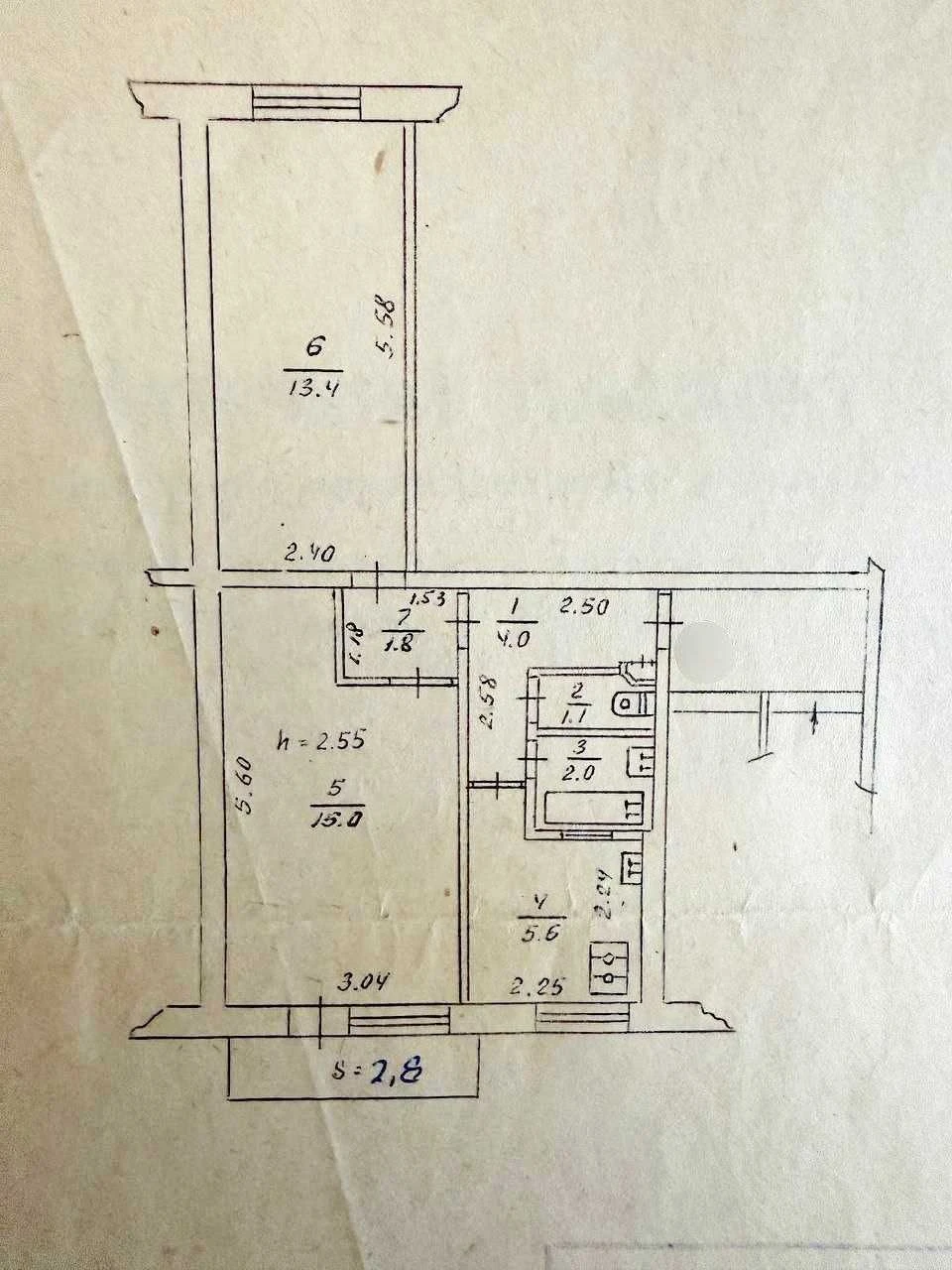 Sale of a 2-bedroom apartment on Roman Atamanyuk Street (near the market)