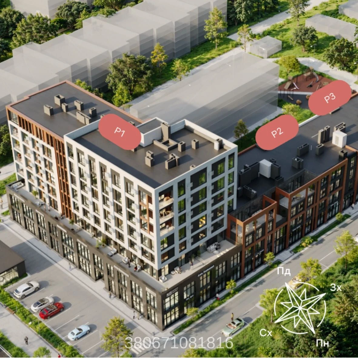 2-room apartment with a terrace | PLUS Residence | Stryska Street |