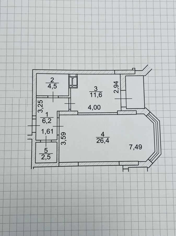 Sale of a 1-bedroom apartment 52.9 sq.m, Eugene Konovalets Street
