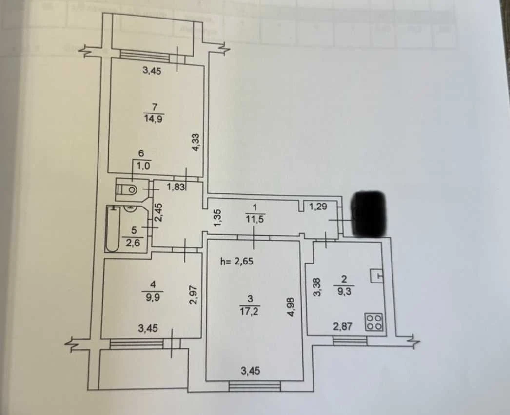 Sale of 3-room apartment on Architektora Nikolayeva st. 3B