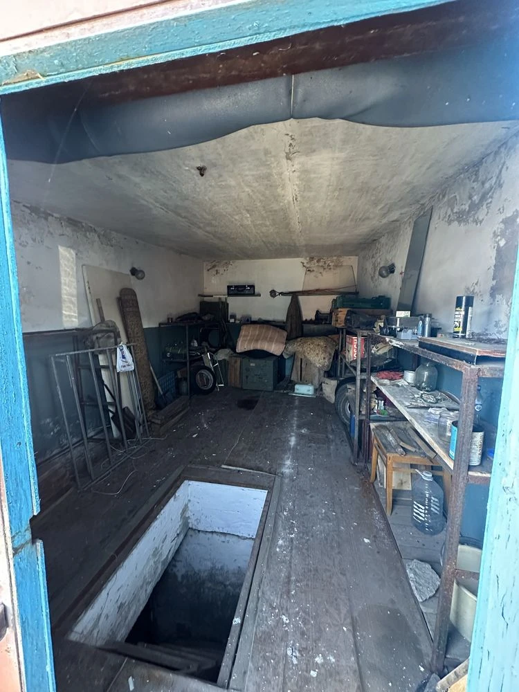 Garage with a camper bay