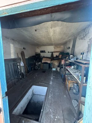 Garage with a camper bay