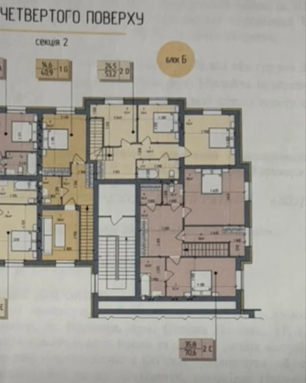 Apartment 53.2, open plan