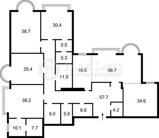 376 sq m ЖК Липська вежа, Липская Башня, Институтская 18A