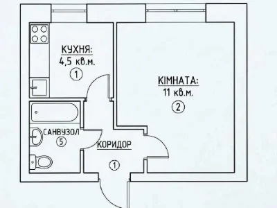 Квартира. Київ, вулиця Олени Теліги