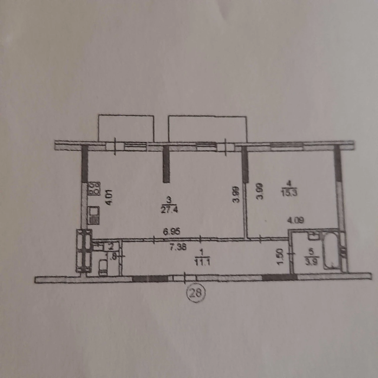 Osvity 14. 2-room. 62 sq.m. 6/10 floor.