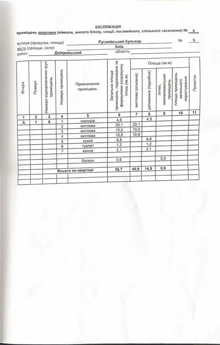 Продаеться  3кімн  Русанівка Русанівський б-р 9