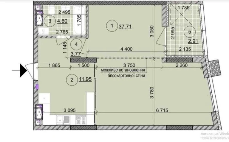 Стильная квартира 65 м² в аренду в ЖК «Русановская Гавань»
