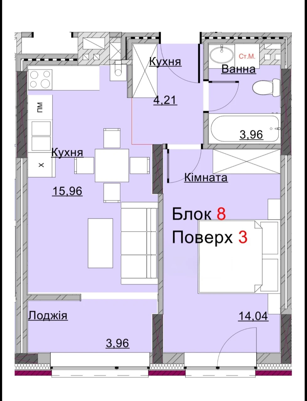 1 room NEW CONSTRUCTION | ЖК Компас | Bukovinska