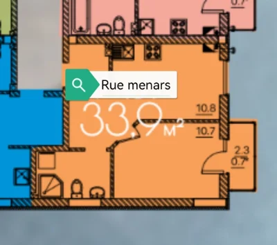 For Sale: 1-Bedroom Apartment 33.9 m² in a Club House on Rue Menar