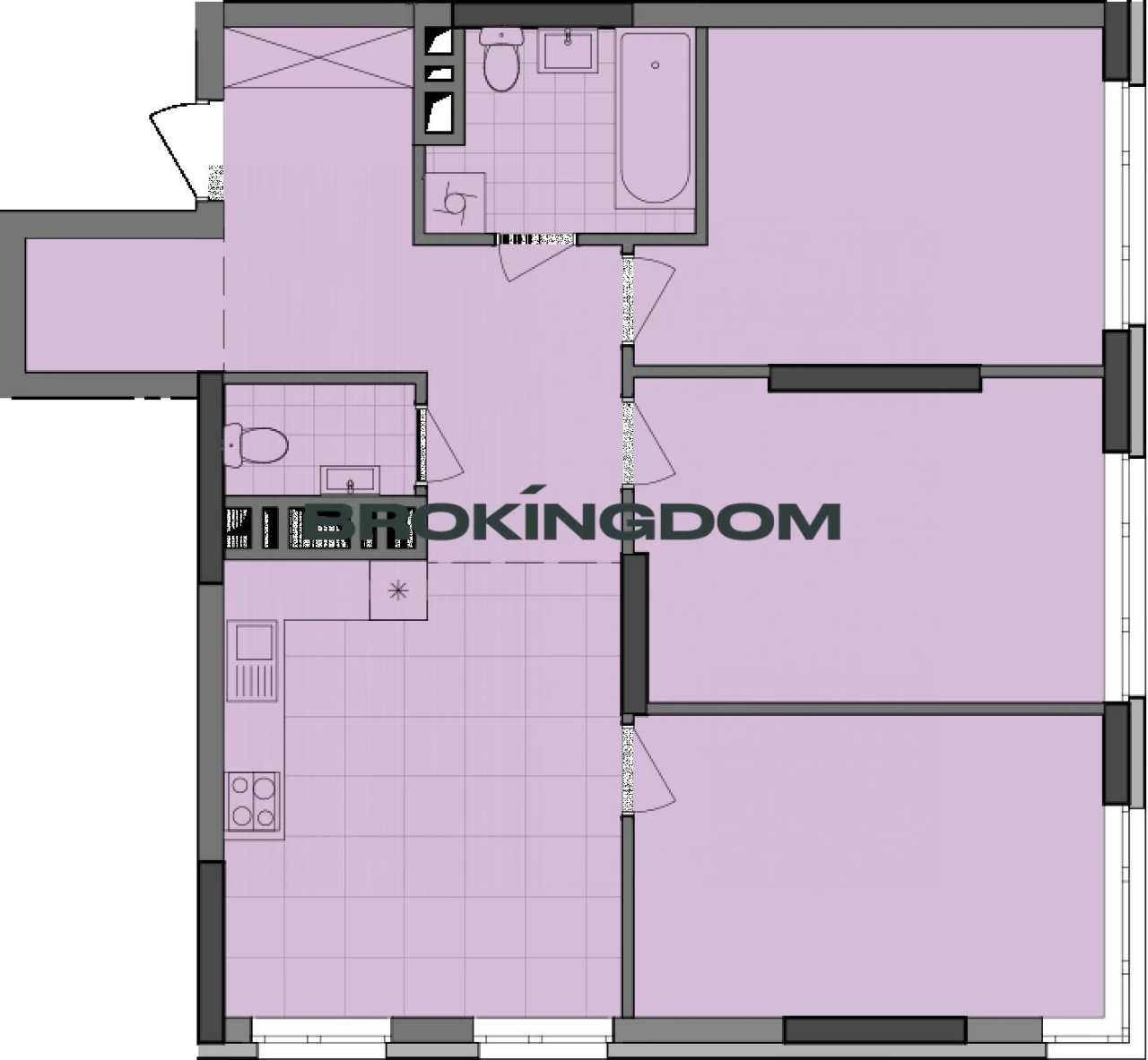 For Sale! 3-room, 83.01 m2. ЖК Діброва парк