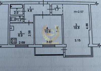 Продаж 2 к квартири з частковим ремонтом на Березняках