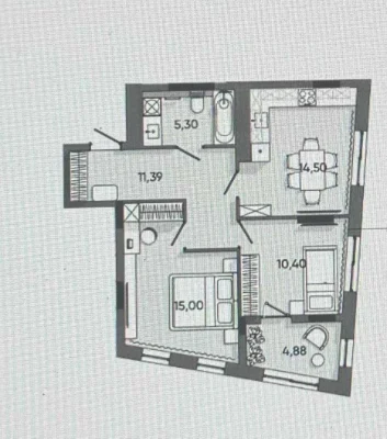 Sale of a 2-room apartment WITHOUT COMMISSION in the Orlan Residences residential complex