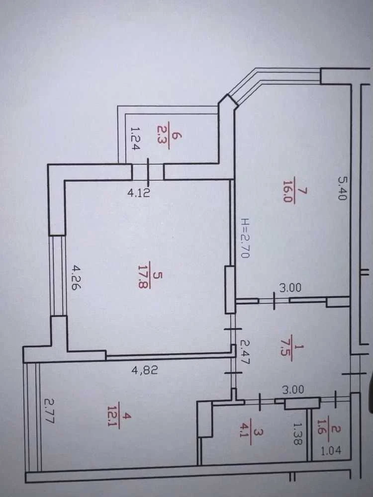 Продажа 2-комнатной квартиры 61 м², Отрадный просп.