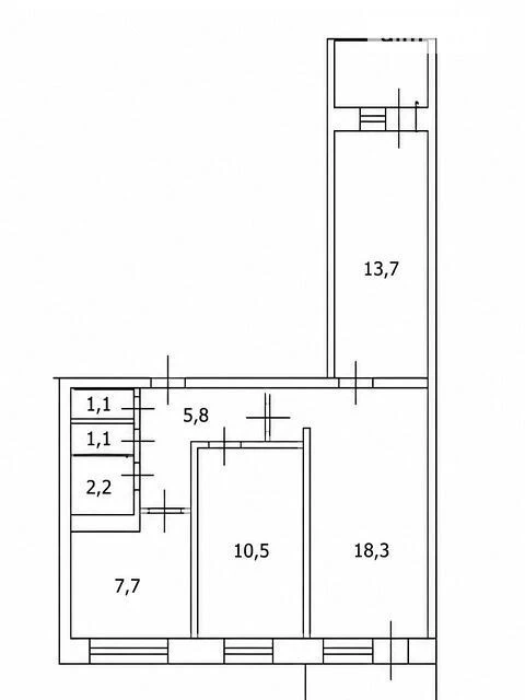 Sale of 3-room apartment 65 sq. m on Volodymyr Ivasyuk Ave. 44