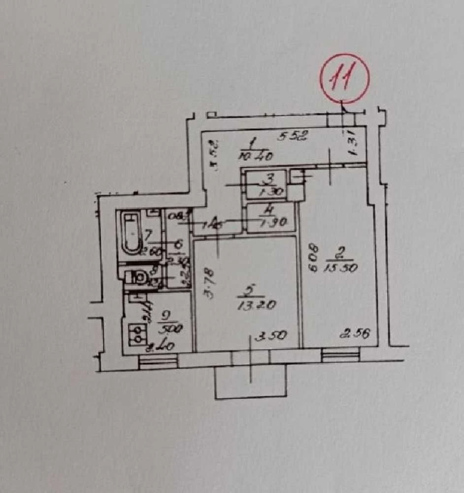Pechersk. Ioann Pavla II Street 19. Apartment with renovation 54 sq m