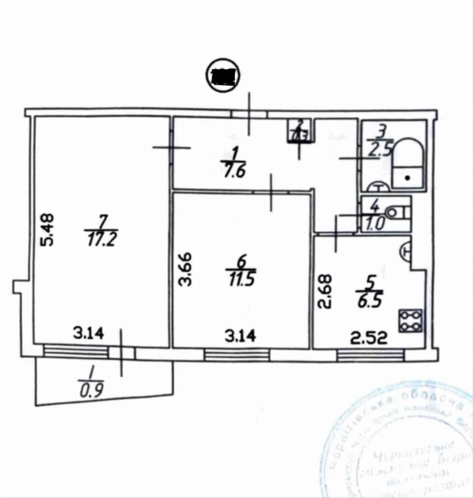 Sale of 2-room apartment, St. Sobornosti, district of Niva