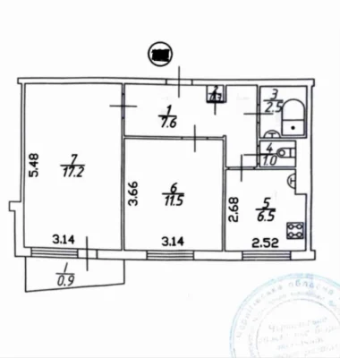 Sale of 2-room apartment, St. Sobornosti, district of Niva