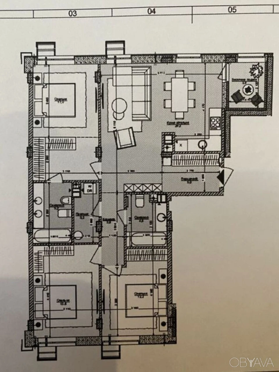 Sale of a spacious 3-bedroom apartment in the Respublika residential complex