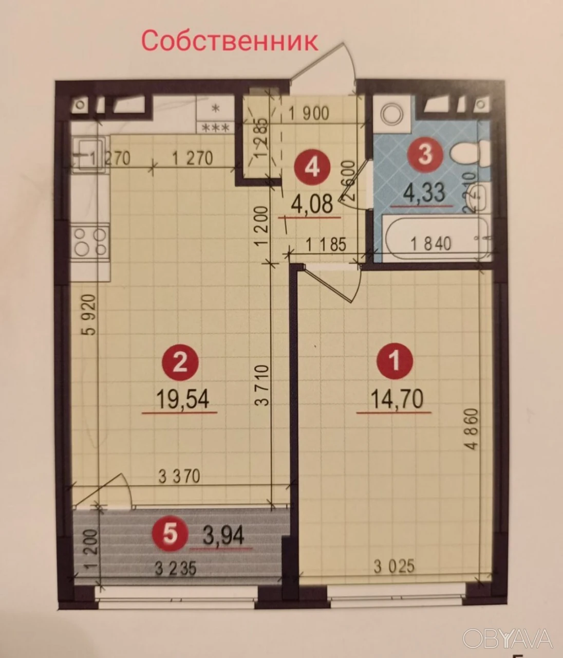 Продам 1к квартиру 47 м2 в ЖК Варшавский 2