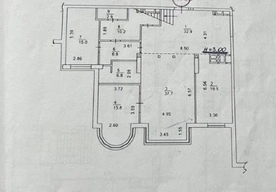 8-room apartment for sale at 18a Instytutska Street in the residential complex "Lypska Vezha"
