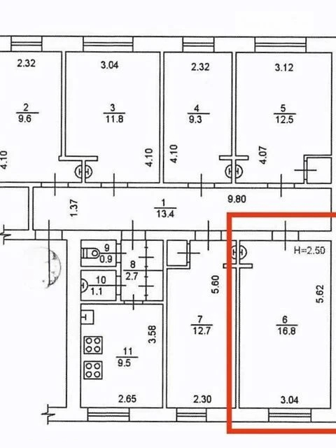 Room for sale 23 sq. m. at Tampere Street 10 • ID 34740197