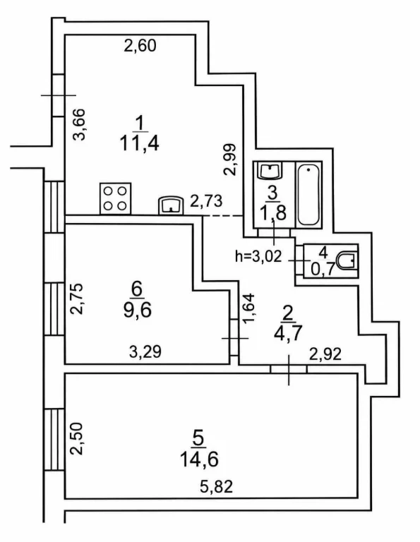2-bedroom apartment in the center of Kyiv | Mala Zhitomirskaya, 15