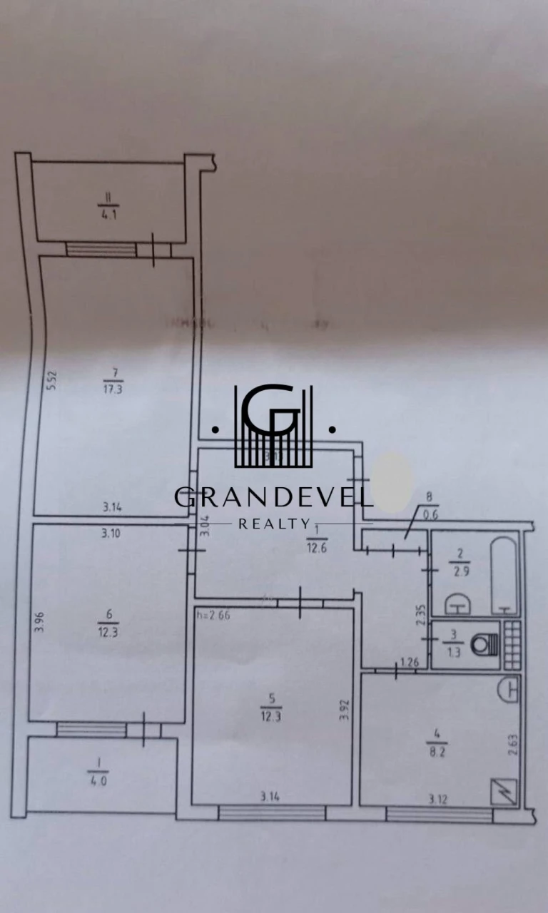 Sale of a 3-bedroom apartment, Red Row, 1B, Mayakovsky, Troyech