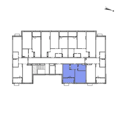 1-кімнатна квартира 43,14 м² | ЖК Sister, 1 черга | 5 поверх