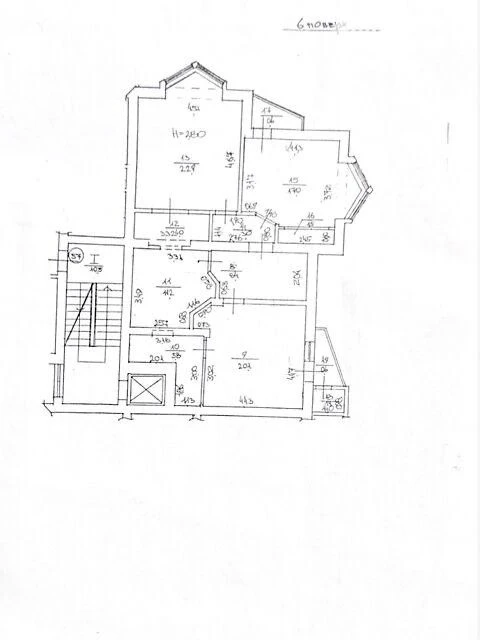 Продажа 7 комн.квартира 278.80 м² 5/6ц ул.Остроградских 697