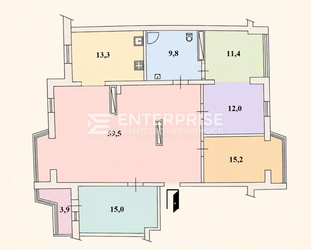 Продаж 4-кімнатна квартири, вул. В. Стуса, метро "Житомирська", Святошин