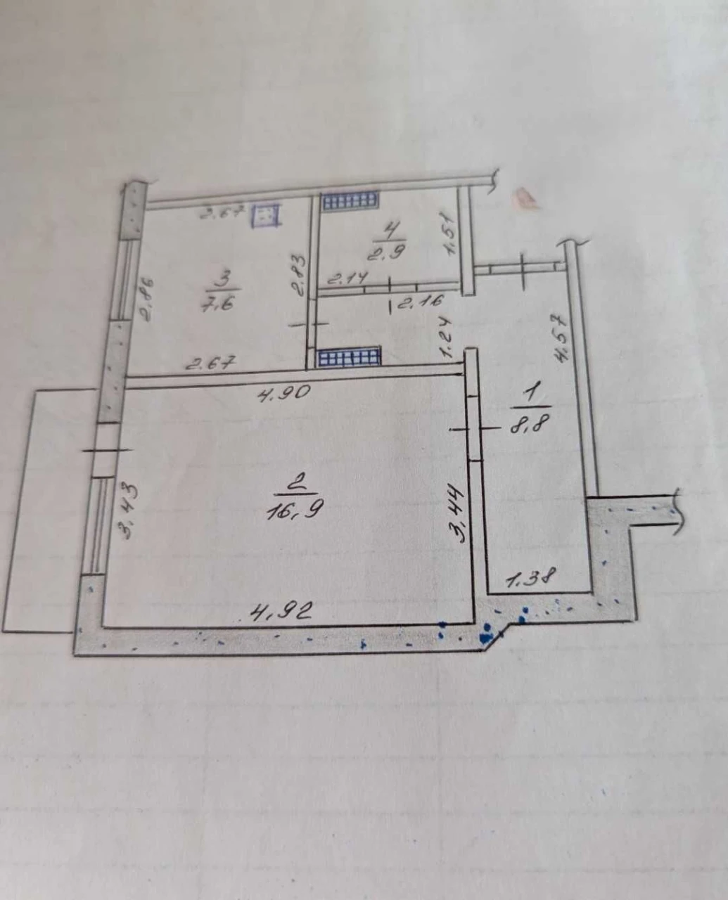 Продается 1-комнатная квартира, новостройка, Пискуны