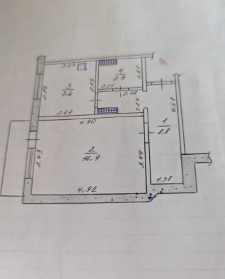 Продается 1-комнатная квартира, новостройка, Пискуны