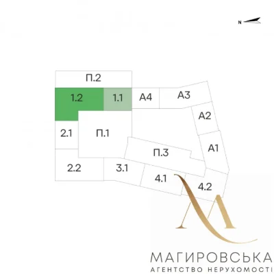 Sale of 1-bedroom apartment in the "Father" residential complex