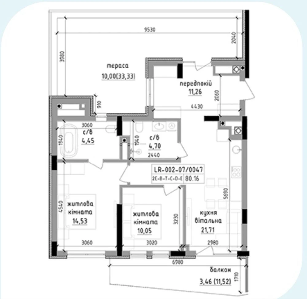 Apartments for sale in the center of Uzhgorod from developer, without
