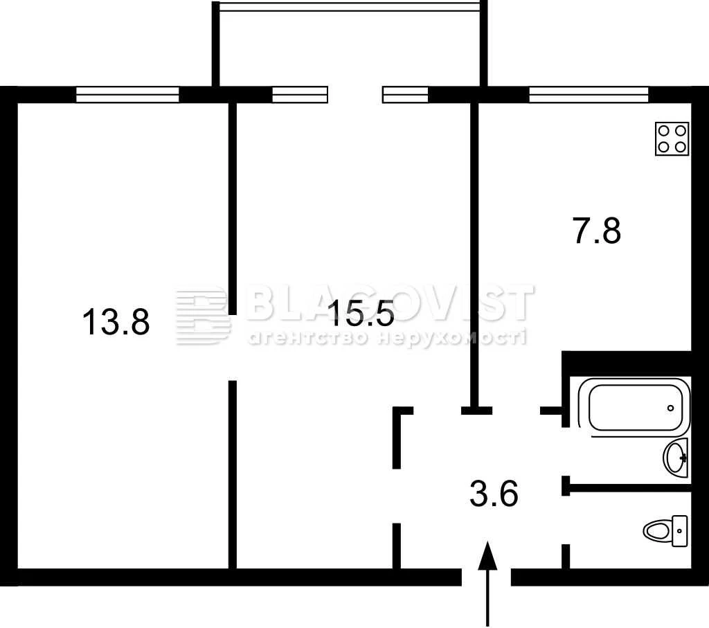 Sale of a 2-room apartment near Polytechnic Institute